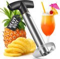 Pineapple Corer and Slicer, Heavy-Duty Stainless Steel Reinforced Thicker Blade Easy-to-Use Pineapple Core Remover & Peeler Tool