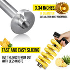 Pineapple Corer and Slicer, Heavy-Duty Stainless Steel Reinforced Thicker Blade Easy-to-Use
