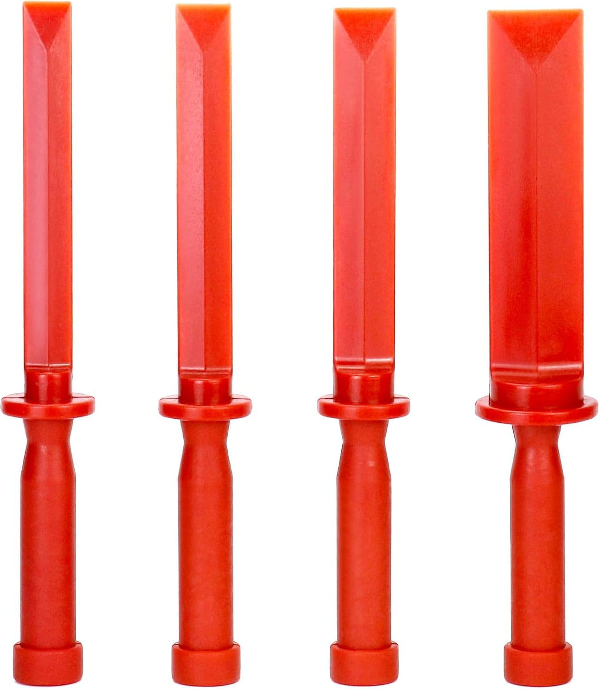 Plastic Chisel Scraper Set, 3/4", 7/8", 1", 1-1/2" Chemical Resistant Scraper Tool, No-marring Plastic Chisel Set for Removes Debris, Adhesives, Film, Paint - Flavour Fushion Cooking Shop
