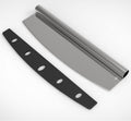 Pizza Cutter Stainless Steel Rocker Slicer - 14 Inch Sharp Knife with Blade Cover, Dishwasher Safe Premium Pizza Oven Accessories