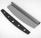 Pizza Cutter Stainless Steel Rocker Slicer - 14 Inch Sharp Knife with Blade Cover,Premium Pizza Oven Accessories