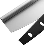 Pizza Cutter Stainless Steel Rocker Slicer - 14 Inch Sharp Knife with Blade Cover,Premium Pizza Oven Accessories