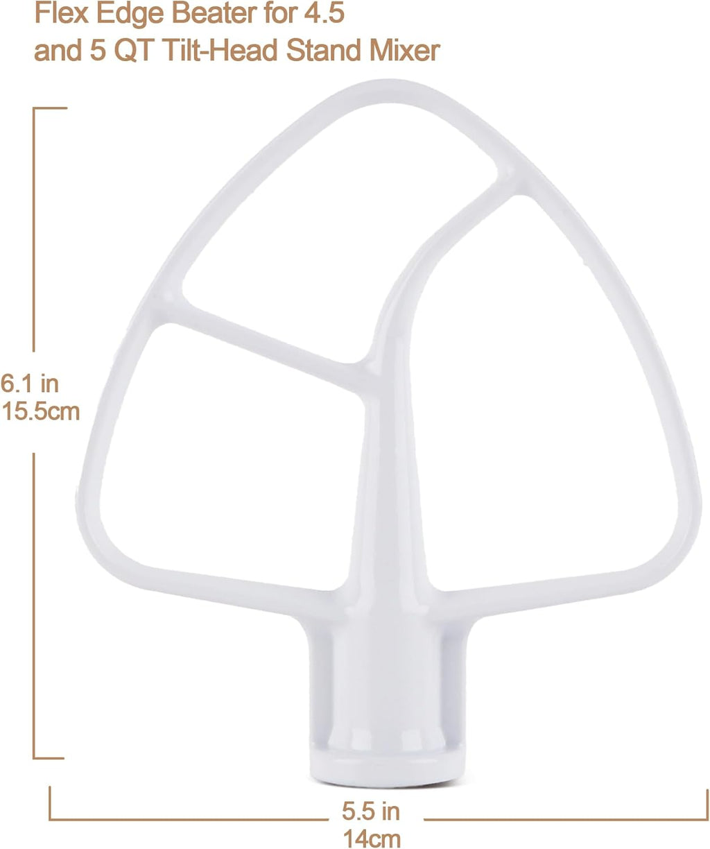 K45B Metal Beater with Non-Stick Coating, Compatible with KitchenAid 4.5-5 Quart Tilt-Head Stand Mixer