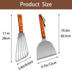 Spatula, Metal Spatulas Set, Stainless Steel Spatula, Fish Spatula Turner Cooking BBQ