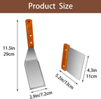 Spatula, Metal Spatulas Set, Stainless Steel Spatula, Fish Spatula Turner Cooking BBQ