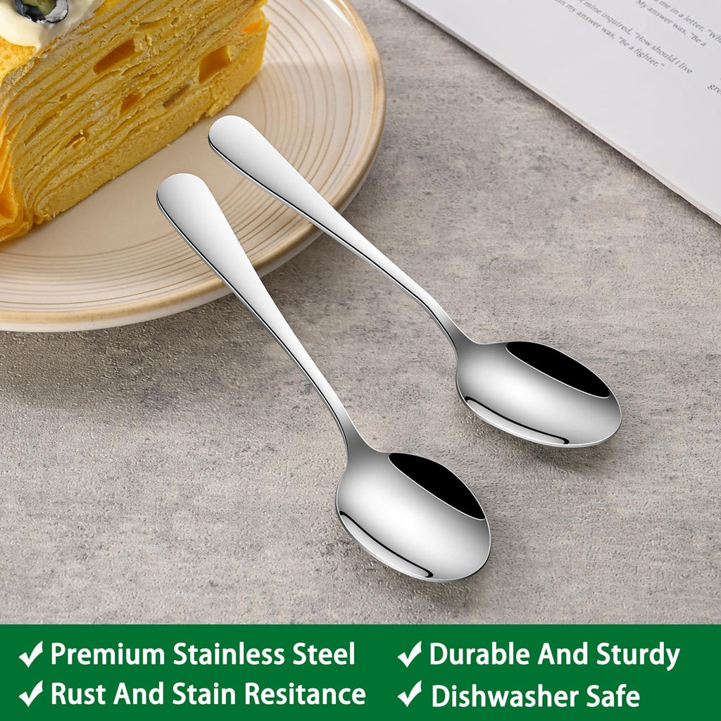 Small Teaspoon,5.5 Inches Stainless Steel Tea Spoons Set Of 8,Espresso Spoon,Durable Dishwasher Safe Small Coffee Spoons,Mini Demitasse Spoon For Dessert