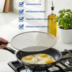 2-Pack Splatter Screen for Frying Pan - 8'' 10'' Stainless Steel Grease Splatter Guard