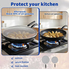 2-Pack Splatter Screen for Frying Pan - 8'' 10'' Stainless Steel Grease Splatter Guard