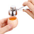 Egg Shell Cutter with Spring Mechanism for Soft and Hard Boiled Eggs Silver 1 Piece - Flavour Fushion Cooking Shop