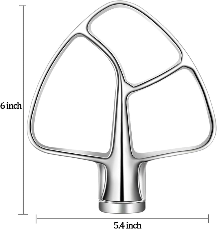 KitchenAid Compatible Stainless Steel Beater Blade for Quick Mixing - Flavour Fushion Cooking Shop