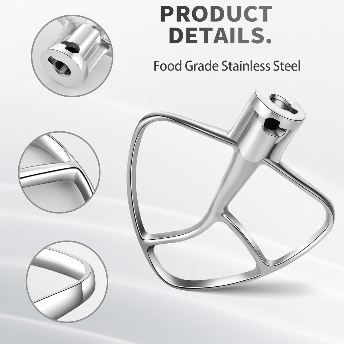 KitchenAid Compatible Stainless Steel Beater Blade for Quick Mixing - Flavour Fushion Cooking Shop