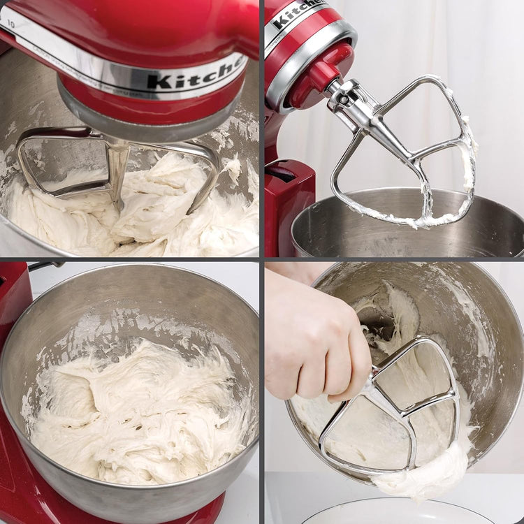 KitchenAid Compatible Stainless Steel Beater Blade for Quick Mixing - Flavour Fushion Cooking Shop