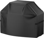 Grill Cover, 58 inch BBQ Gas Grill Cover for Outdoor Grill, Waterproof, Anti-UV, Rip-Proof, Black