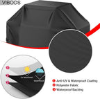 Grill Cover, 58 inch BBQ Gas Grill Cover for Outdoor Grill, Waterproof, Anti-UV, Rip-Proof, Black