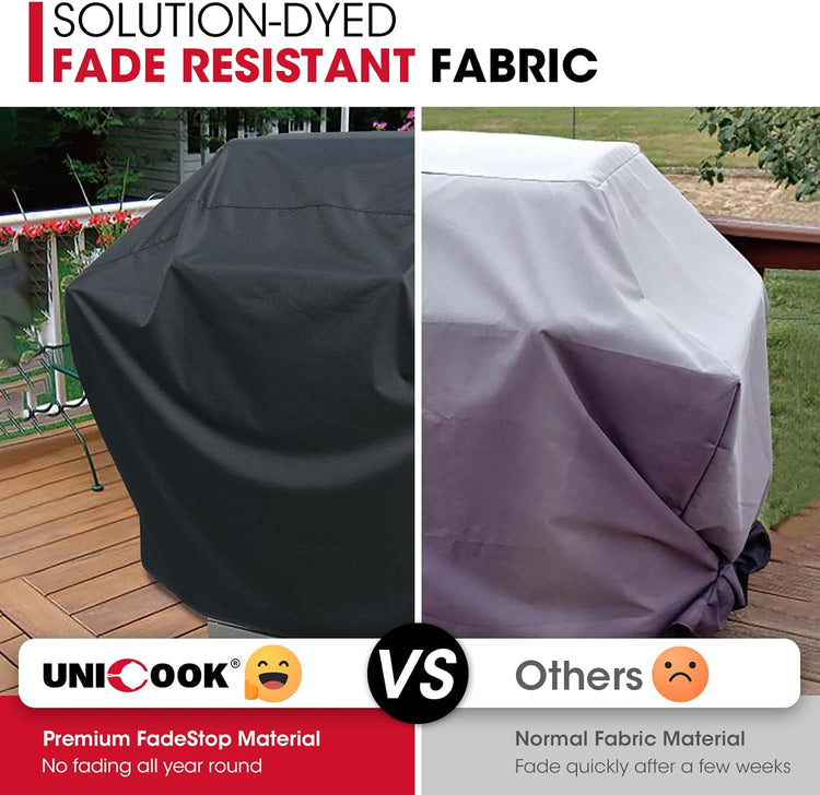 Grill Cover 55 Inch for Outdoor Grill, Heavy Duty, Waterproof, Fade Resistant, BBQ Cover - Flavour Fushion Cooking Shop