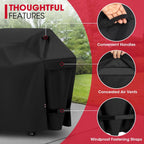Grill Cover 60 Inch, Heavy Duty Waterproof Gas Grill Cover for Outside 58" Wide