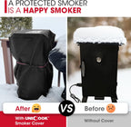 30 Inch Electric Smoker Cover for Masterbuilt, Heavy Duty Waterproof Vertical Smoker BBQ 18" W x 17" D x 33" H