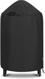 Round Smoker Cover 30 Inch, Heavy Duty Waterproof Charcoal Kettle BBQ 30" Dia x 36" H