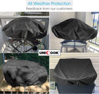 Waterproof Portable Grill Cover for Weber Q2000, Q200 Series and Baby Q Gas Grill Black