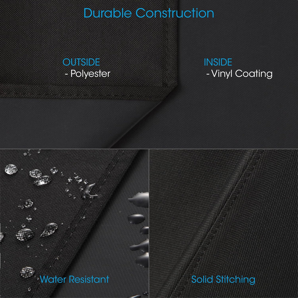 Waterproof Portable Grill Cover for Weber Q2000, Q200 Series and Baby Q Gas Grill, Compared to Weber 7111, All Weather Protection, Black