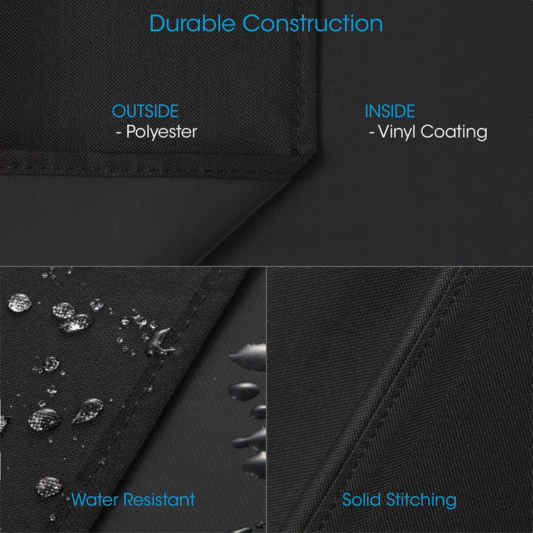 Waterproof Portable Grill Cover for Weber Q2000, Q200 Series and Baby Q Gas Grill Black - Flavour Fushion Cooking Shop