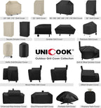 Waterproof Portable Grill Cover for Weber Q2000, Q200 Series and Baby Q Gas Grill Black