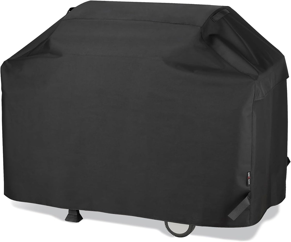 Outdoor Large Grill Cover All Weather Protection for Backyard BBQs, Black - Flavour Fushion Cooking Shop