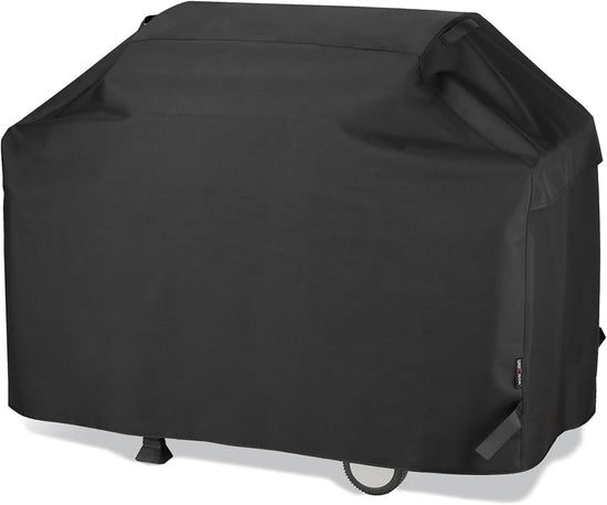 Outdoor Large Grill Cover All Weather Protection for Backyard BBQs, Black - Flavour Fushion Cooking Shop