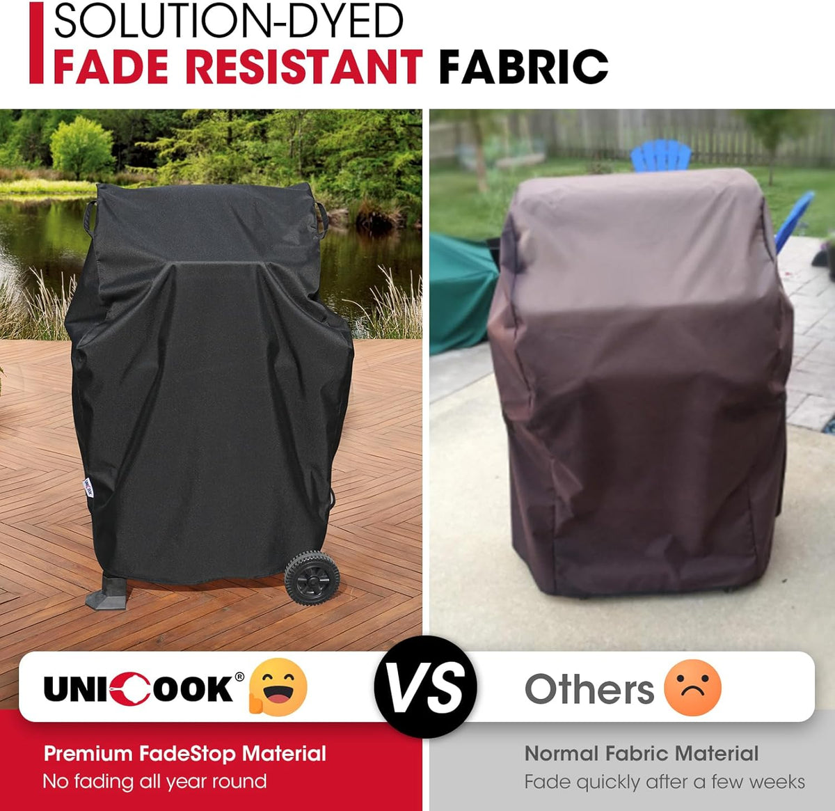 32 Inch Small Grill Cover, Heavy Duty Waterproof 2 Burner Gas BBQ Cover, Compatible with Weber - Flavour Fushion Cooking Shop