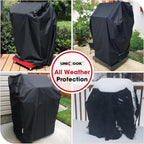 32 Inch Small Grill Cover, Heavy Duty Waterproof 2 Burner Gas BBQ Cover, Compatible with Weber