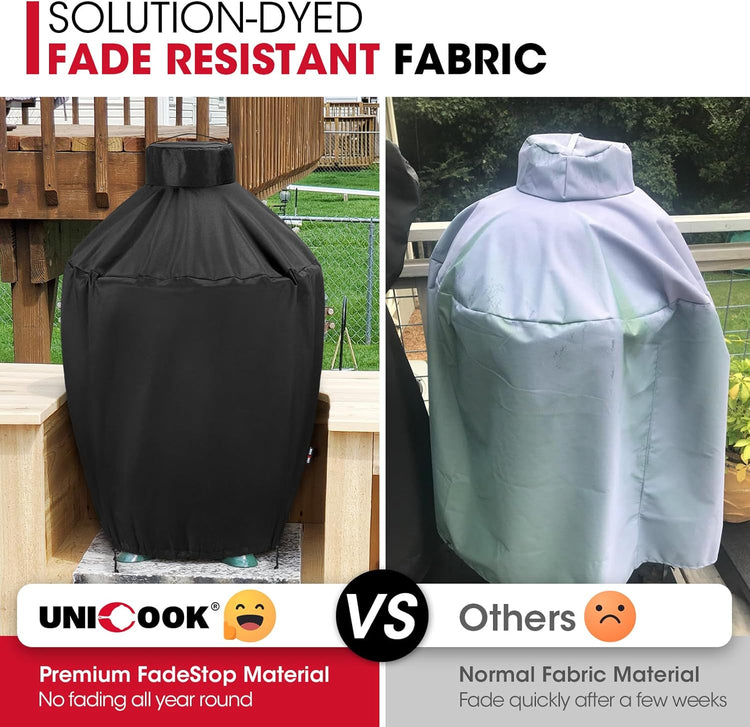 Grill Cover 31.5 Inch, Compatible with Large Big Green Egg, 31.5" Dia X 31.5" H - Flavour Fushion Cooking Shop