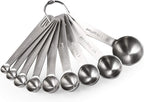 Measuring Spoons:  18/8 Stainless Steel Measuring Spoons Set of 9 Piece