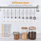 Measuring Spoons:  18/8 Stainless Steel Measuring Spoons Set of 9 Piece