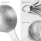 Measuring Spoons:  18/8 Stainless Steel Measuring Spoons Set of 9 Piece