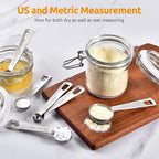 Measuring Spoons:  18/8 Stainless Steel Measuring Spoons Set of 9 Piece