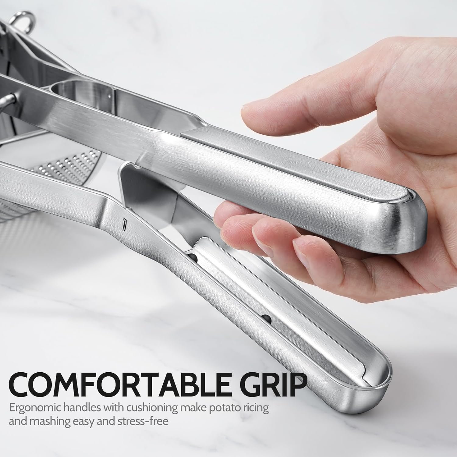 Potato Ricer,  Stainless Steel Potato Masher for Commercial and Home Use
