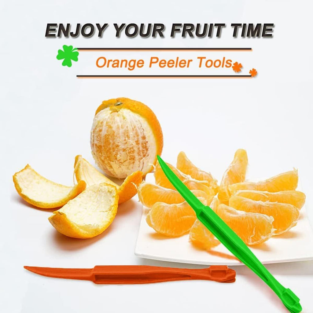 Orange Citrus Peelers Citrus Lemon Citrus Peel Cutter Plastic Easy Slicer Cutter Peeler Remover Opener Kitchen Accessories Knife Cooking Tool Kitchen Gadget (Multiple 2 Pack)