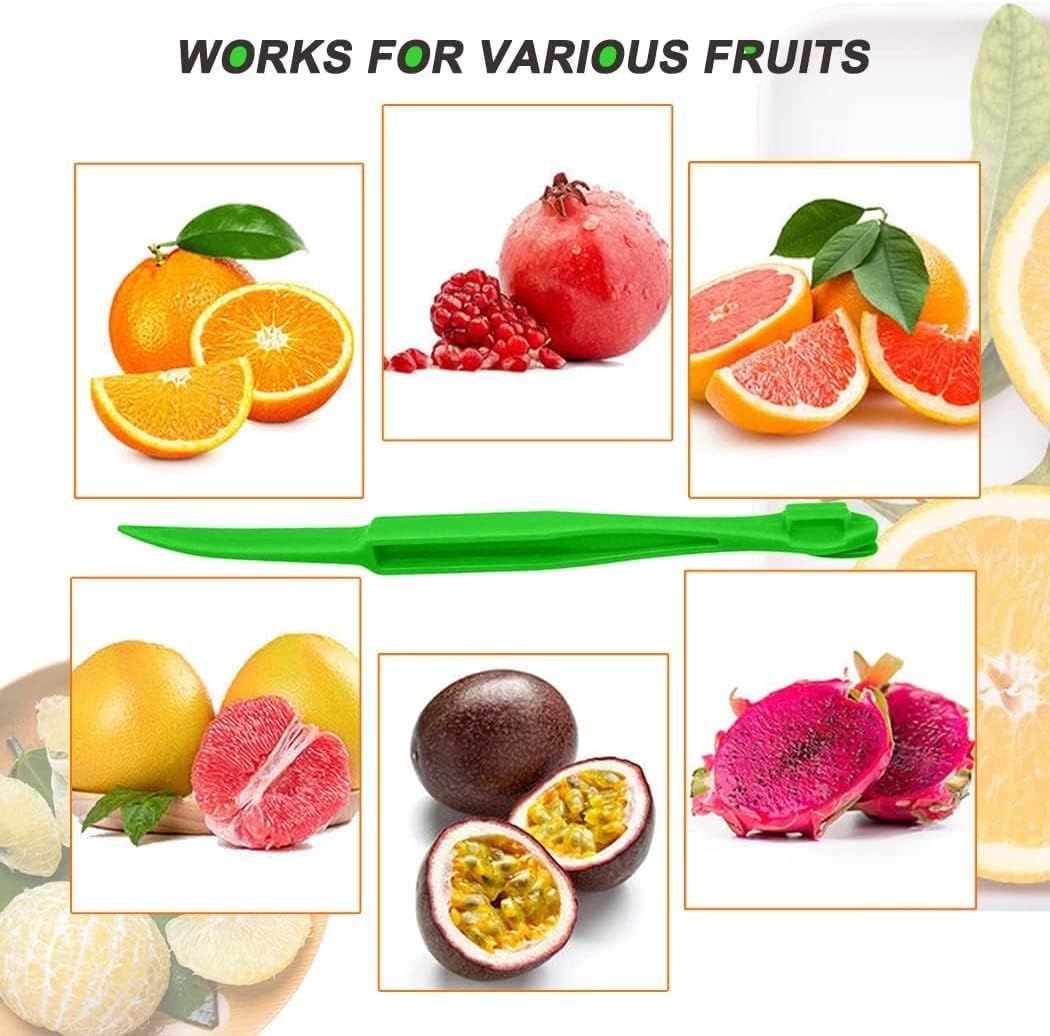 Orange Citrus Peelers Citrus Lemon Citrus Peel Cutter Plastic Easy Slicer Cutter Peeler Remover Opener Kitchen Accessories Knife Cooking Tool Kitchen Gadget (4 Pack)