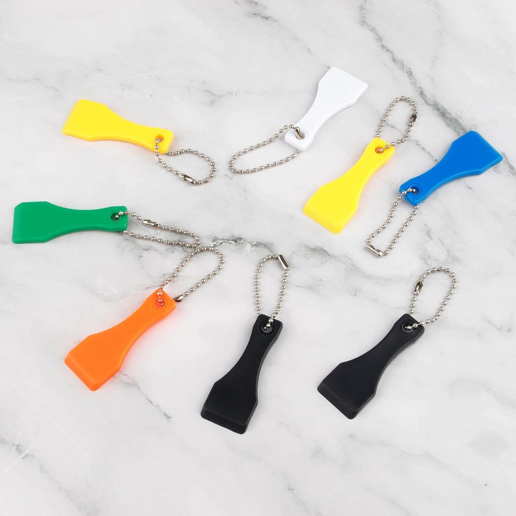 12 Pack Lottery Ticket Scratcher Tool, Durable Plastic Scraper for Lotto Scratch Offs, Lottery Scratcher Tool Portable Pocket Size Scratch off Tool with Keychain Hole, Multi-Purpose Cleaning Scrapers