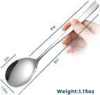 Soup Spoons, 8PCS Korean Spoon, 8.5 Inch Stainless Steel Tablespoon with Long Handles