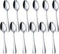 Mini Coffee Spoons, 12PCS 4.9 Inch Stainless Steel Demitasse Espresso Spoons for Stirring Coffee, Tea, Hot Cocoa, Sugar, Tasting Desserts & Appetizers, Dishwasher Safe, Perfect Gifts
