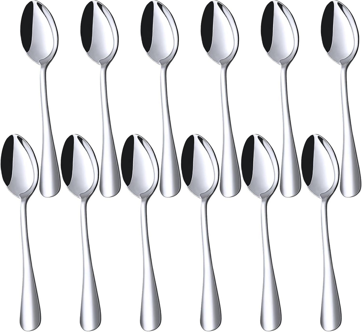 Mini Coffee Spoons, 12PCS 4.9 Inch Stainless Steel Demitasse Espresso Spoons - Flavour Fushion Cooking Shop