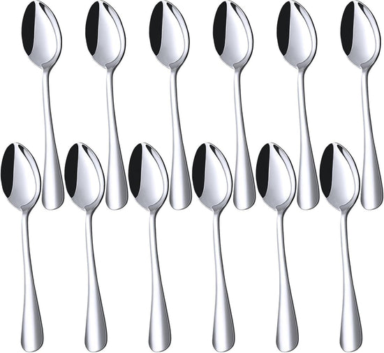Mini Coffee Spoons, 12PCS 4.9 Inch Stainless Steel Demitasse Espresso Spoons - Flavour Fushion Cooking Shop