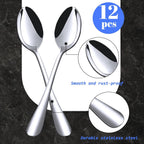 Mini Coffee Spoons, 12PCS 4.9 Inch Stainless Steel Demitasse Espresso Spoons