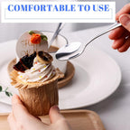 Mini Coffee Spoons, 12PCS 4.9 Inch Stainless Steel Demitasse Espresso Spoons