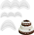Fondant Swag Molds | Cake Border Draped Swag Silicone Mold | 3Pcs Set Wave-shaped Molds