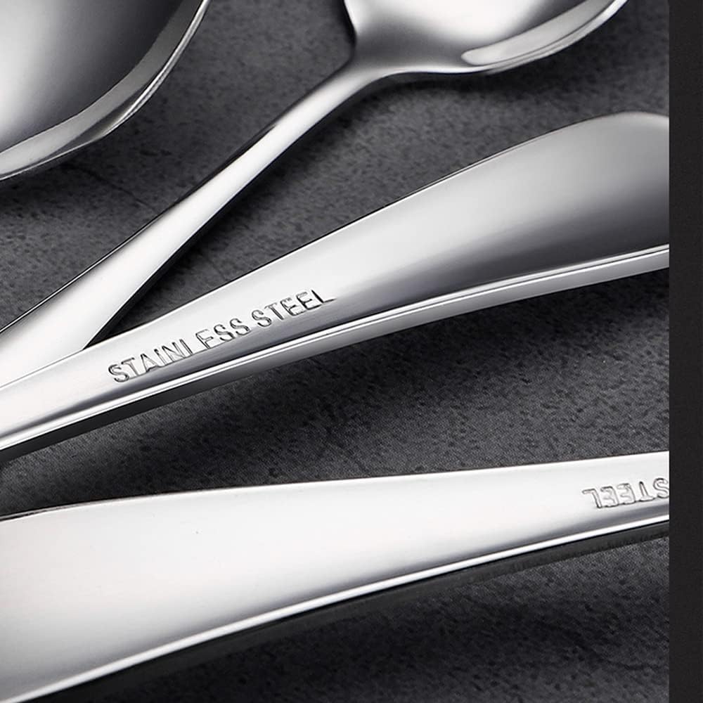 12 Pcs Spoons and Forks Set, Top Food Grade Stainless Steel Forks and Spoons Silverware Set,Forks and Spoons Cutlery Set, Mirror Finish & Dishwasher Safe