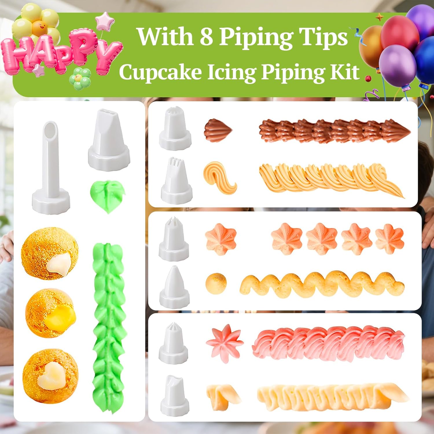 Cake Decorating Gun, Cupcake Icing Piping Kit, Cake Decorating Kit