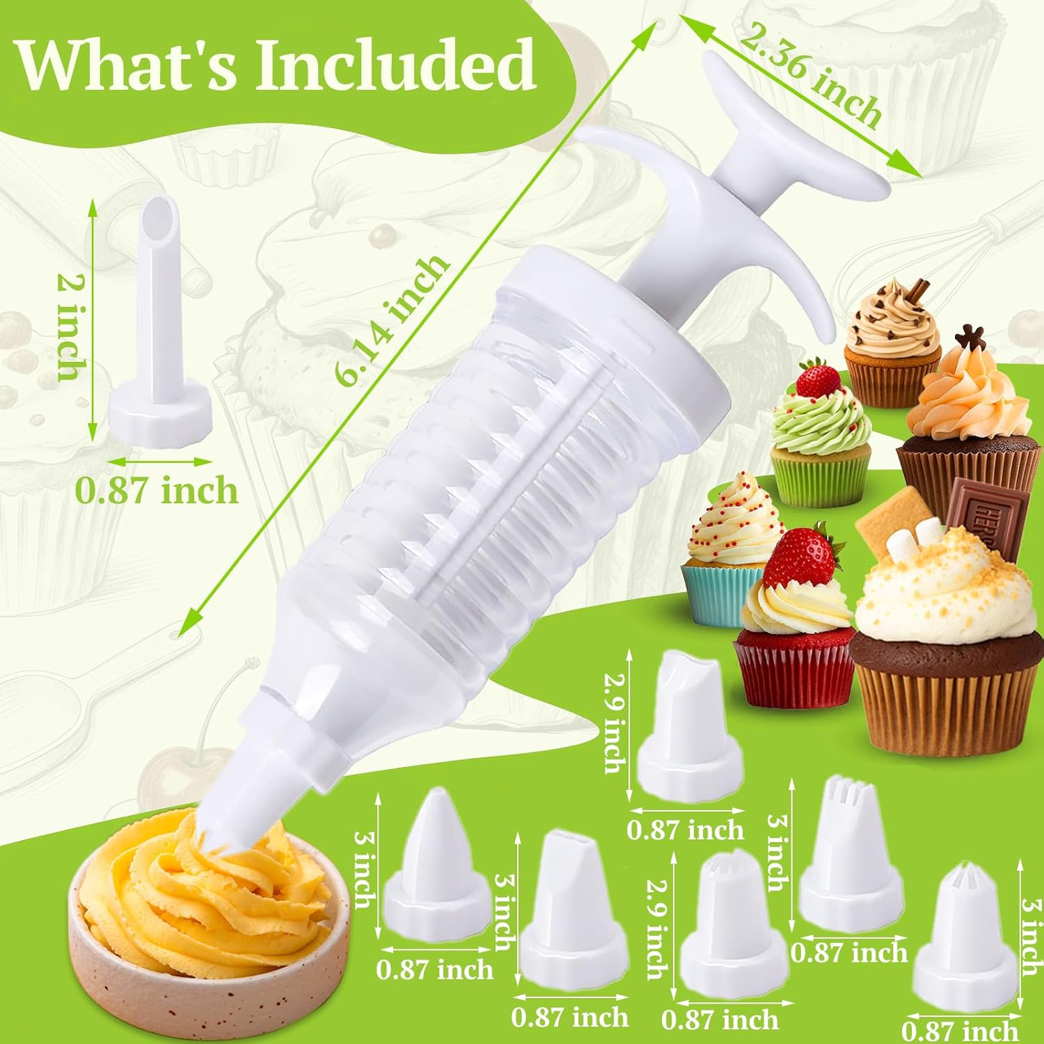 Cake Decorating Gun, Cupcake Icing Piping Kit, Cake Decorating Kit
