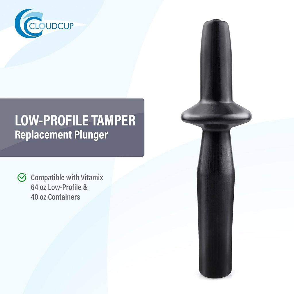 Plunger Replacement Blender Parts for Vitamix Tamper Low Profile Professional Series Pro 750 5300 7500 Blender Parts Accessories, Low Profile Container 64 Oz, 40 Oz